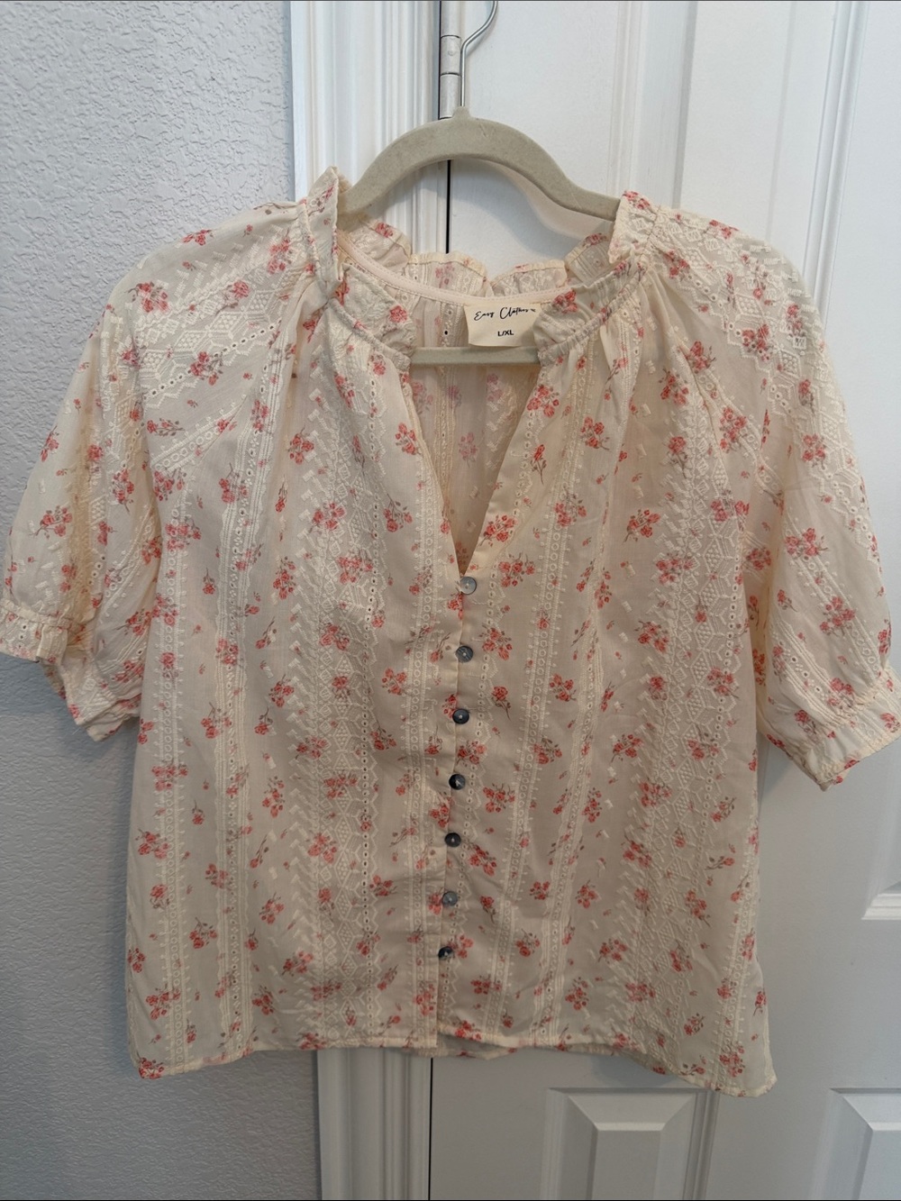 Ecru Embroidered Carine Blouse